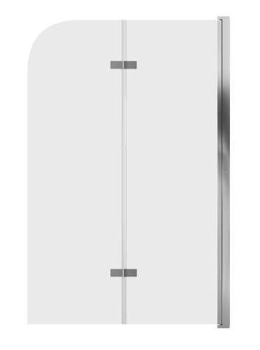 Душевая шторка на ванну Grossman GR-106110 110х150 стекло прозрачное профиль хром глянцевый